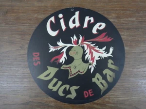 Beau Carton Publicitaire Original circa. 1940/1950 CIDRE DES DUCS DE BAR - Picture 1 of 2