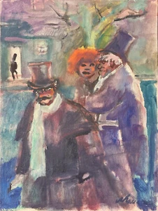 Mino MACCARI 1973 Öl original signiert mit authentisch - Bild 1 von 3