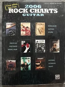 Partitura de guitarra 2006 Rock Charts Green Day Sheryl Crow Disturbed libro de canciones - Imagen 1 de 8