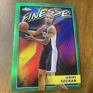 2023-24 Topps Chrome Jeremy Sochan Finesse Gold Insert 28/99 - Picture 1 of 2