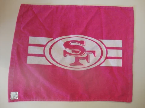 SAN FRANCISCO 49ers PINK BREAST CANCER AWARENESS RALLY TOWEL Cover