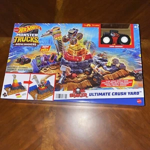 Hot Wheels Monster Trucks Arena Smashers Bone Shaker Ultimate Crush Yard Playset - Picture 1 of 4
