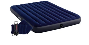 Intex Colchón hinchable Dura-Beam, Cama de aire inflable para camping Color Azul - Foto 1 di 5