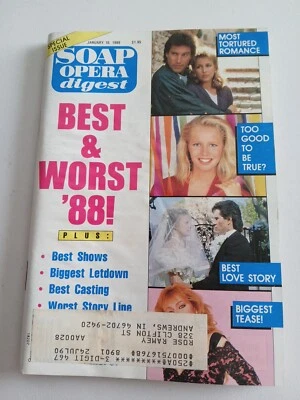 Soap Opera Digest January 10, 1989 With Address Label - Image 1 of 4