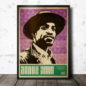 Póster de arte pop hip hop Andre 3000 Outkast - Imagen 1 de 1