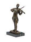 Bronzen sculptuur Johann Strauss componist figuur brons Kapellmeister viool viol