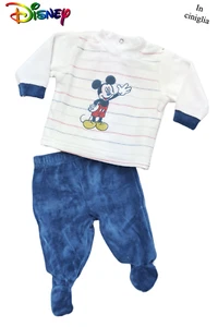DISNEY MICKEY Chenille Erstgeburt Tag und Nacht Baby Klinikanzug - Bild 1 von 2