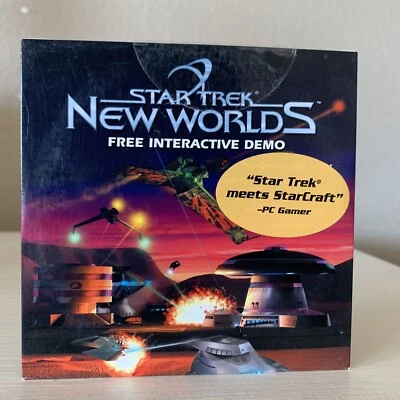Star Trek New Worlds Interactive PC CD Demo RARE Collectible VTG Promo Brand New - Image 1 of 4