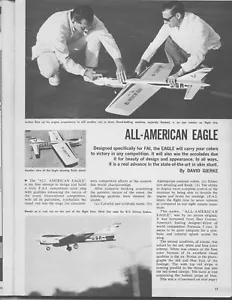 All American Eagle control line stunt model plan set - Picture 1 of 1