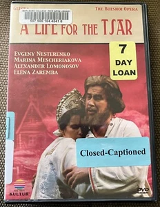 A Life for the Tsar (DVD, 1992) The Bolshoi Opera, Milhail Glinka - Ex-Library - Picture 1 of 2