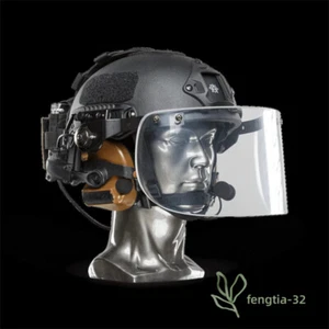 Aramid Fiber Bulletproof Helmet | NIJ Level IIIA & Tactical Headset & Face Mask - Picture 1 of 23