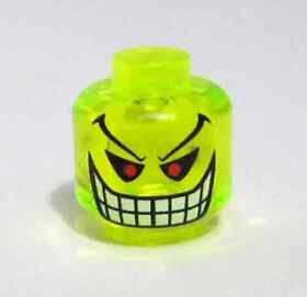Lego Batman JOKER BOMB Trans Neon Green Alien Monster Minifig Head 7782 7783