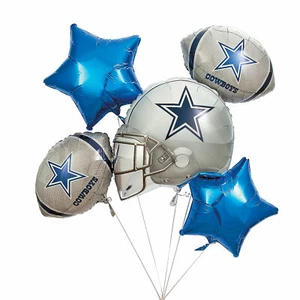 NFL® Dallas Cowboys Mylar 5-Piece Balloons - Party Supplies - 5 Pieces - Picture 1 of 1