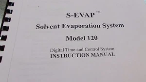 ORGANOMATION SOLVENT EVAPORATION S-EVAP INSTRUCTION MANUAL - Picture 1 of 3