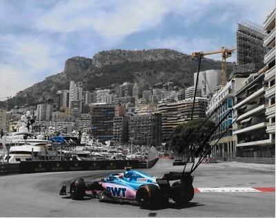 Signed Esteban Ocon Formula 1 Alpine Renault Racing 8x10 Photo #18 2023 Original - Image 1 of 2