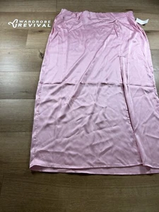 Women's A-Line Maxi Slip Skirt - A New Day pink size L - Picture 1 of 9