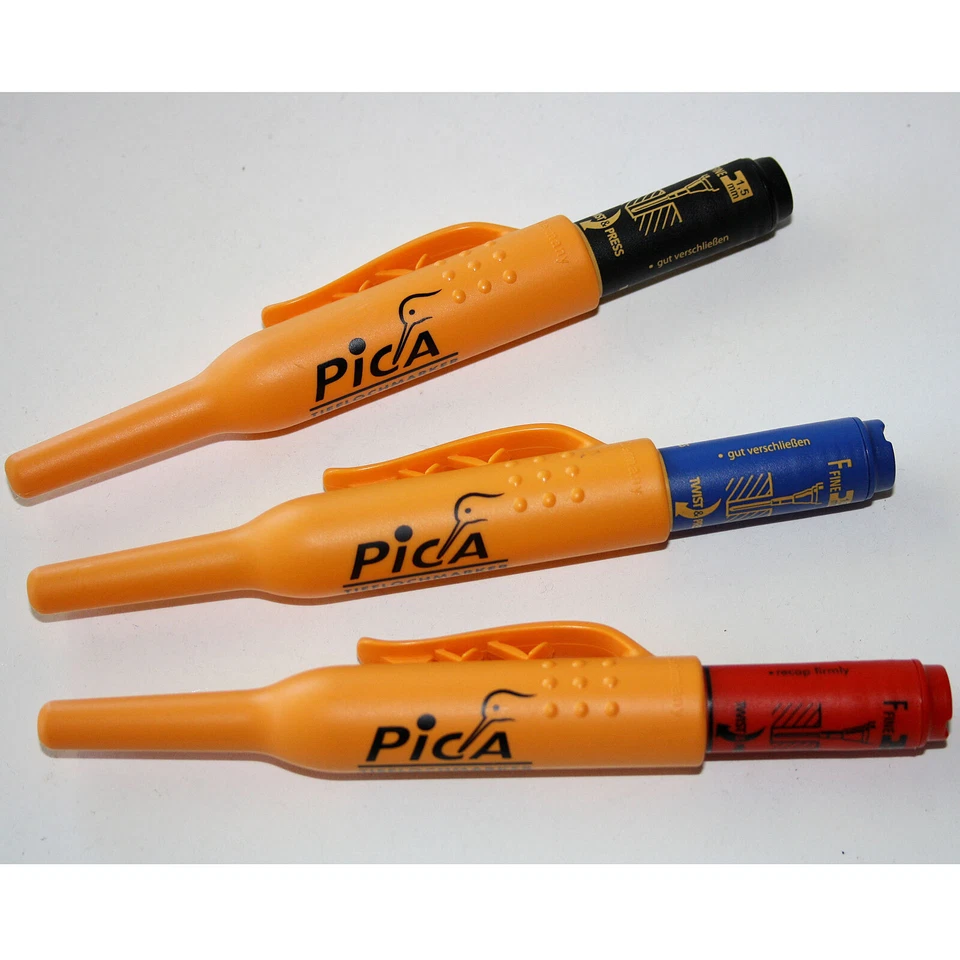 Pica Tieflochmarker Baumarker Marker Markierstift Pica blau, rot 150