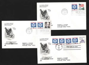 OPC X3 1991 US Art Craft 4c correo oficial FDC Sc#O146 43979 - Imagen 1 de 1
