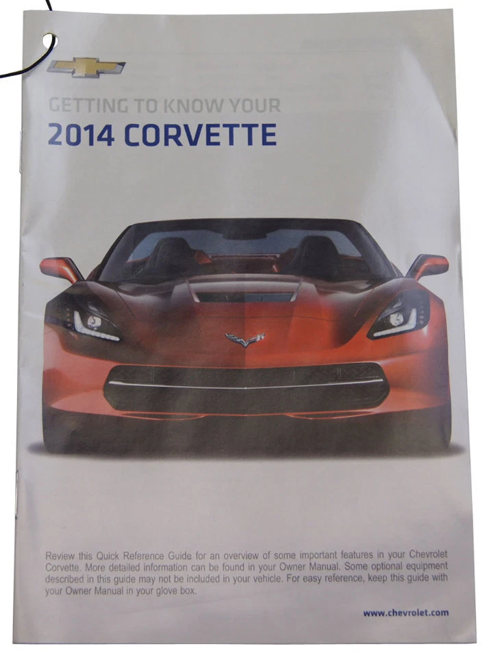 Chevrolet Corvette C7 2014 folleto guía de referencia rápida nuevo OEM 22787572 Foto 1 de 4