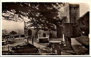 RPPC Thomas Hardy Grave Stinsford Dorchester England Postcard B37 - Picture 1 of 2