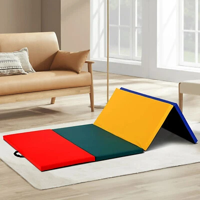 Folding Mat Pilates Fitness Exercise Mat Durable Gymnastics Mat Yoga Gym Workout - Image 1 of 4