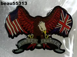 ⭐HARLEY DAVIDSON SURREY CHAPTER UNITED KINGDOM VEST JACKET PIN - Picture 1 of 1