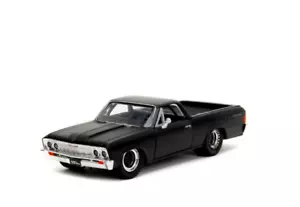 1967 CHEVROLET CHEVY EL CAMINO ROADSTER PICKUP 1:32 MATTE BLACK DIECAST JADA CAR - Picture 1 of 16