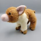 Douglas Cuddle Toys #1542 Melvin Pig Brown Cream Piglet Small Standing Plush