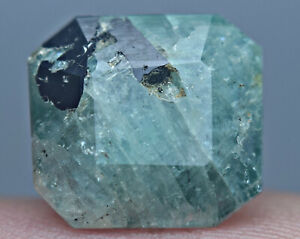 3 Carat Green Panjshir Emerald Cut Gemstone From Afghanistan