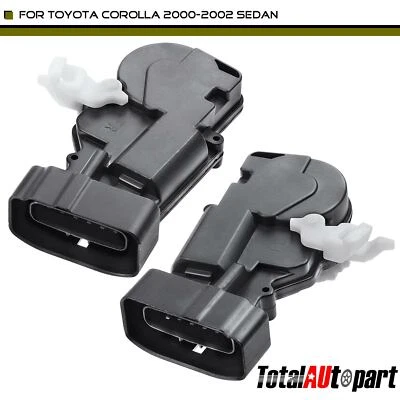 Actuador de cerradura de puerta 2 piezas para Toyota Corolla 2000-2002 L4 1,8 L sedán laterales delanteros Foto 1 de 4