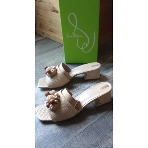 Sandalia de tacón Weston Sam Edelman para mujer talla 8 con cáscara de huevo - Nueva con etiquetas - Imagen 1 de 8