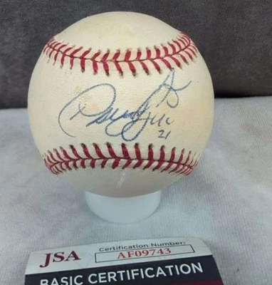 David Segui Baltimore Orioles Autografiado Firmado ROMLB Béisbol Certificado de Autenticidad JSA Foto 1 de 3