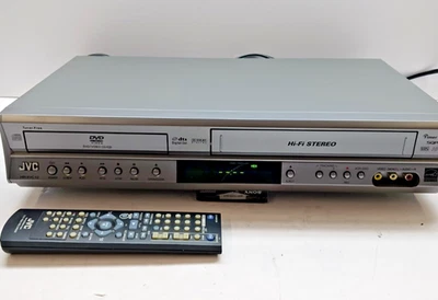 JVC HR-XVC12SJ DVD VCR Combo Player VHS Recorder HiFi SQPB with Remote. - Image 1 of 4