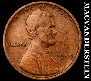 1909 VDB Lincoln Wheat Cent - Scarce  Semi-key  Better Date  No Reserve  #F4934 - Picture 1 of 2