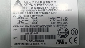 Delta Electronics Power Supply DPS-350MB-1A. FEDEX SHIPPING - Afbeelding 1 van 1