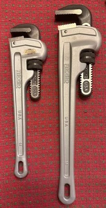 RIDGID 31100 31095 Aluminum Pipe Wrench Set 18” 14” 🇺🇸 New - Picture 1 of 13