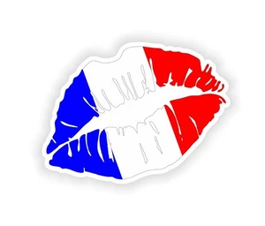 France Lips Flag Sticker / Vinyl Waterproof Decals Graphics - Picture 1 of 1