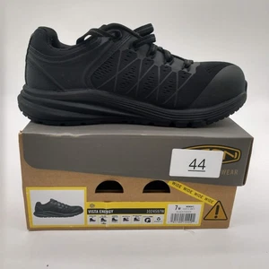 Keen Utility Vista Energy Shoes Women Sz 7W WIDE Black Work Safety Toe 1024597W - Picture 1 of 13