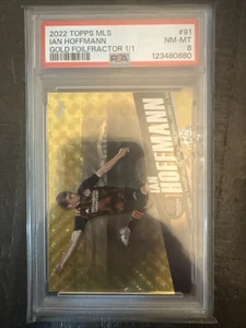 2022 Topps Chrome MLS - Ian Hoffmann #91 Gold Refractor 1/1 Numbered 1 /1 - Picture 1 of 11