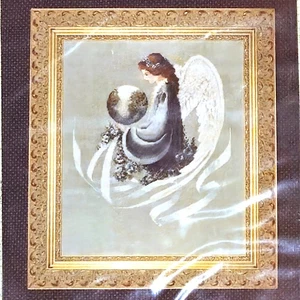 1992 LAVENDER & LACE VICTORIAN CROSS STITCH CHART:  EARTH ANGEL   LF - Picture 1 of 3