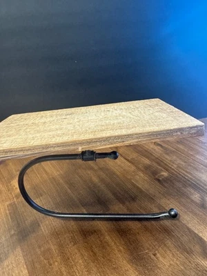 Creativo Cooperativo Toalla de Mano Anillo Estante de Madera, Soporte de Montaje en Pared Negro Foto 1 de 4