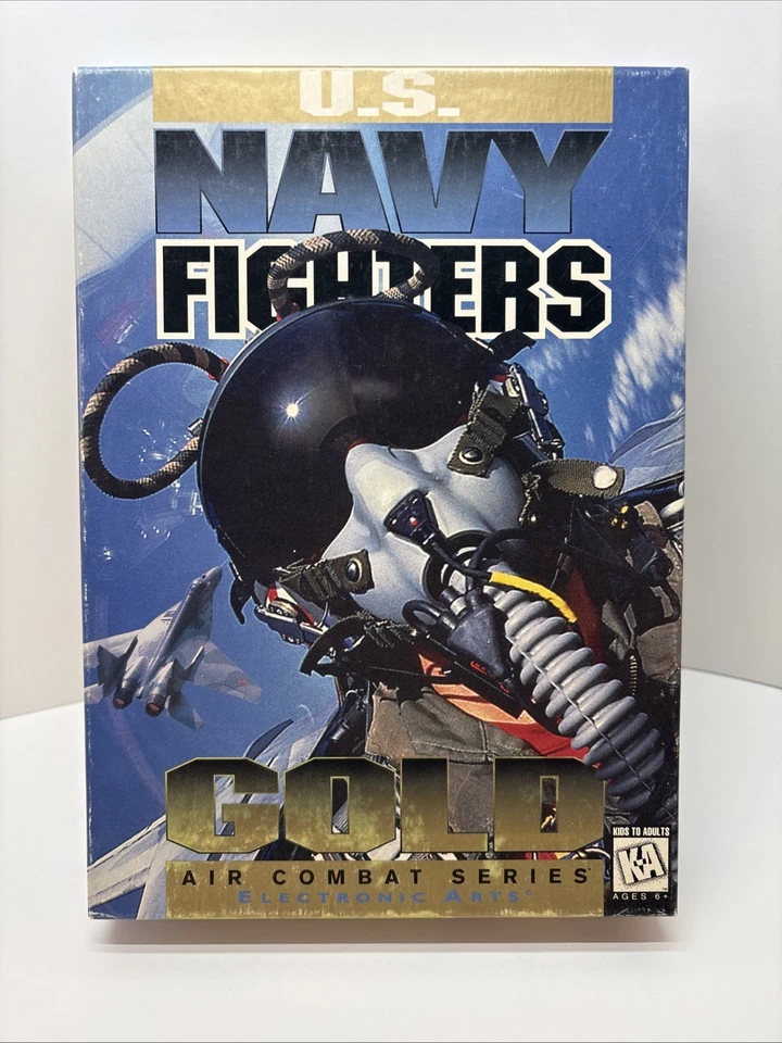 US Navy Fighters Gold Air Combat Series PC Game CD-ROM 1995 EA with Box - Image 1 of 3
