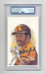 DAVE WINFIELD   PSA/DNA SIGNED  PEREZ STEELE POST CARD - NICE!! - Picture 1 of 1