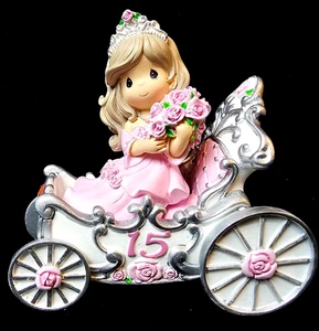 Precious Moments Cumpleaños Princesa Tren Desfile Quinceañera Edad 15 Carro Difícil de Encontrar - Imagen 1 de 19