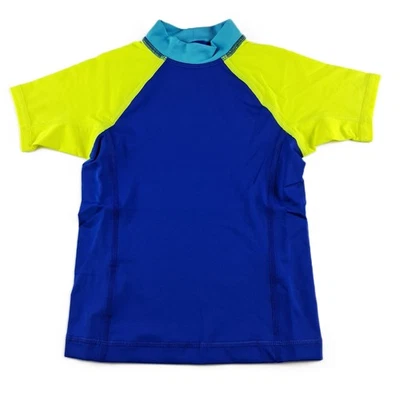 Protector contra erupciones manga corta Lands' End niños talla XXS azul verde UPF 50 natación Foto 1 de 4