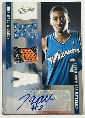 JOHN WALL 2010-11 ABSOLUTE MEMORABILIA /499 #151 AUTO RC ROOKIE PREMIERE RPA - Image 1 of 2