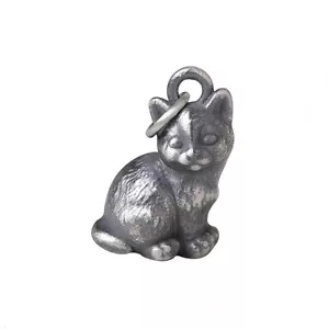Colgante de plata esterlina 925 oxidado vintage con dije de gato A2399 - Imagen 1 de 8