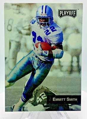 1993 Playoff Tekchrome Emmitt Smith #10 - Image 1 of 2