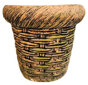 Unique VINTAGE Terracotta pot hollow log 15 x 14 cm VERY RARE FIND the last one - Picture 1 of 4