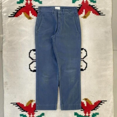 1960s RAN distressed and repaired work Trousers W28 - Image 1 of 4